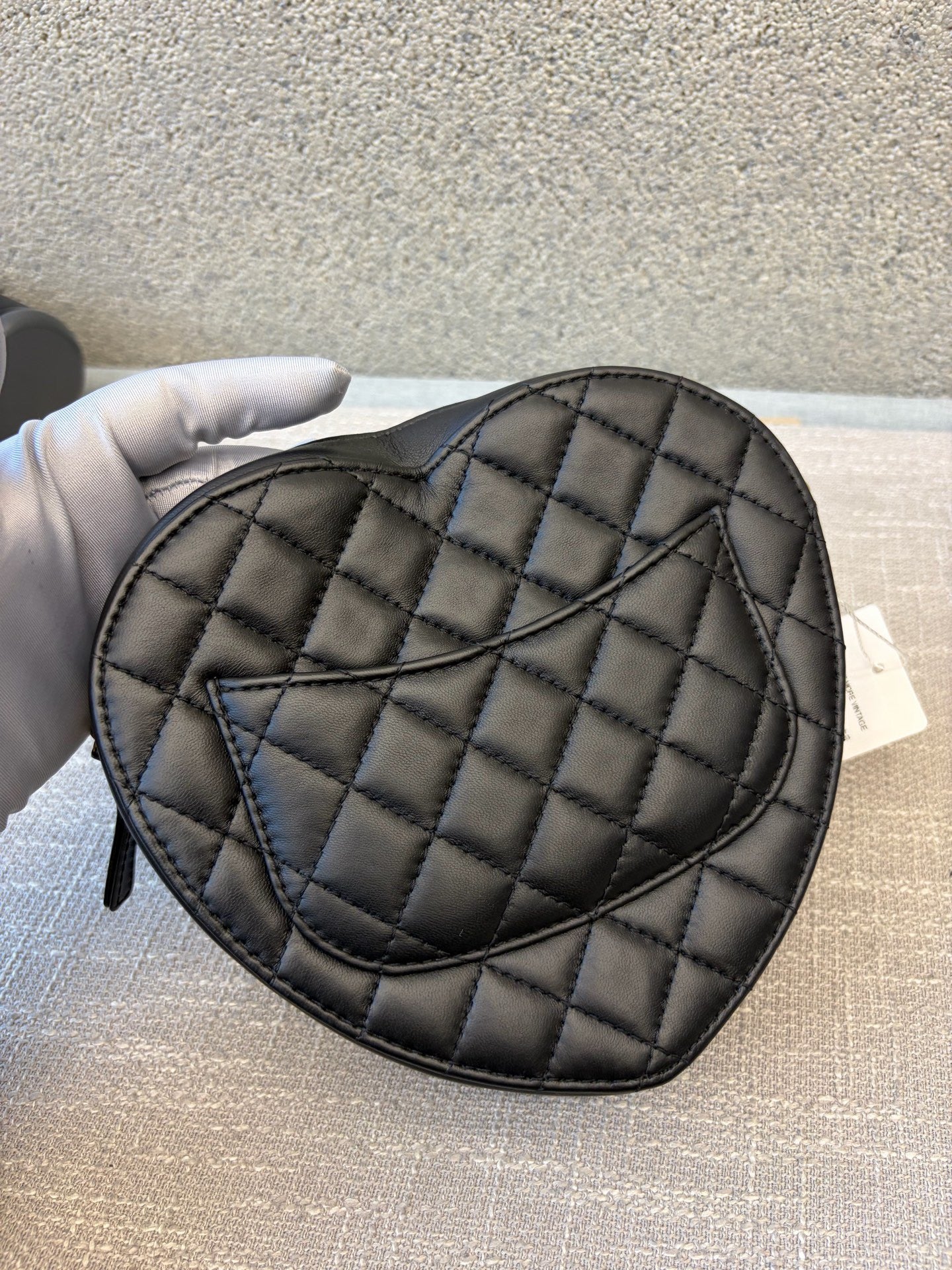 Chanel CC In Love Heart Belt Bag in Black Quilted Lambskin with Gold-Tone Hardware
