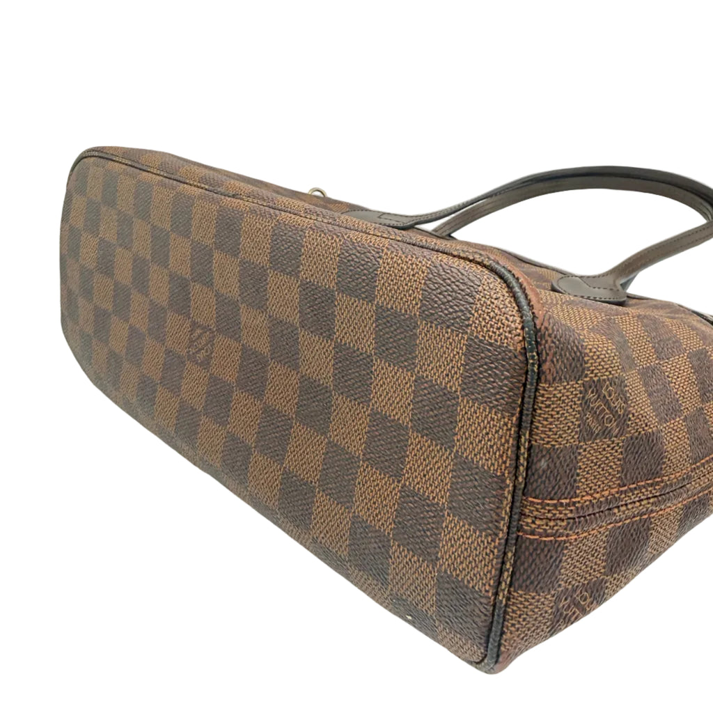 Pre-owned Louis Vuitton Neverfull PM Damiere EbeneTote