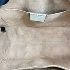 Gucci Padlock GG Supreme Medium Shoulder Bag – White Leather Trim