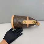 Louis Vuitton Monogram Canvas Duffle Bucket Bag with S-Lock Hardware