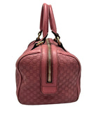 Gucci Micro Guccissima Joy Boston Bag Pink Calfskin Leather