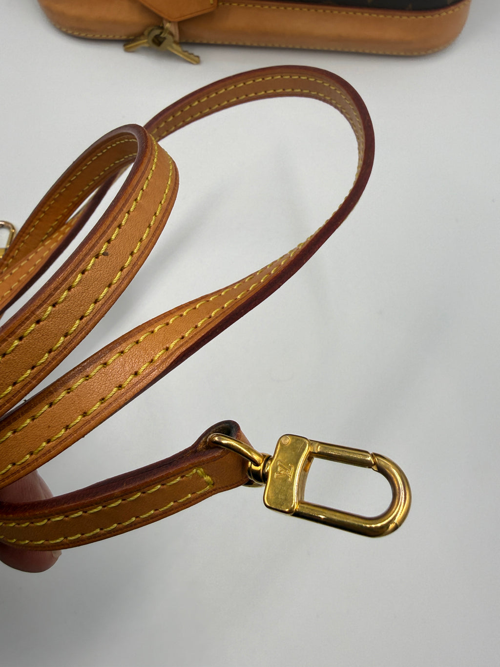 Louis Vuitton Alma BB Monogram Canvas Satchel Bag