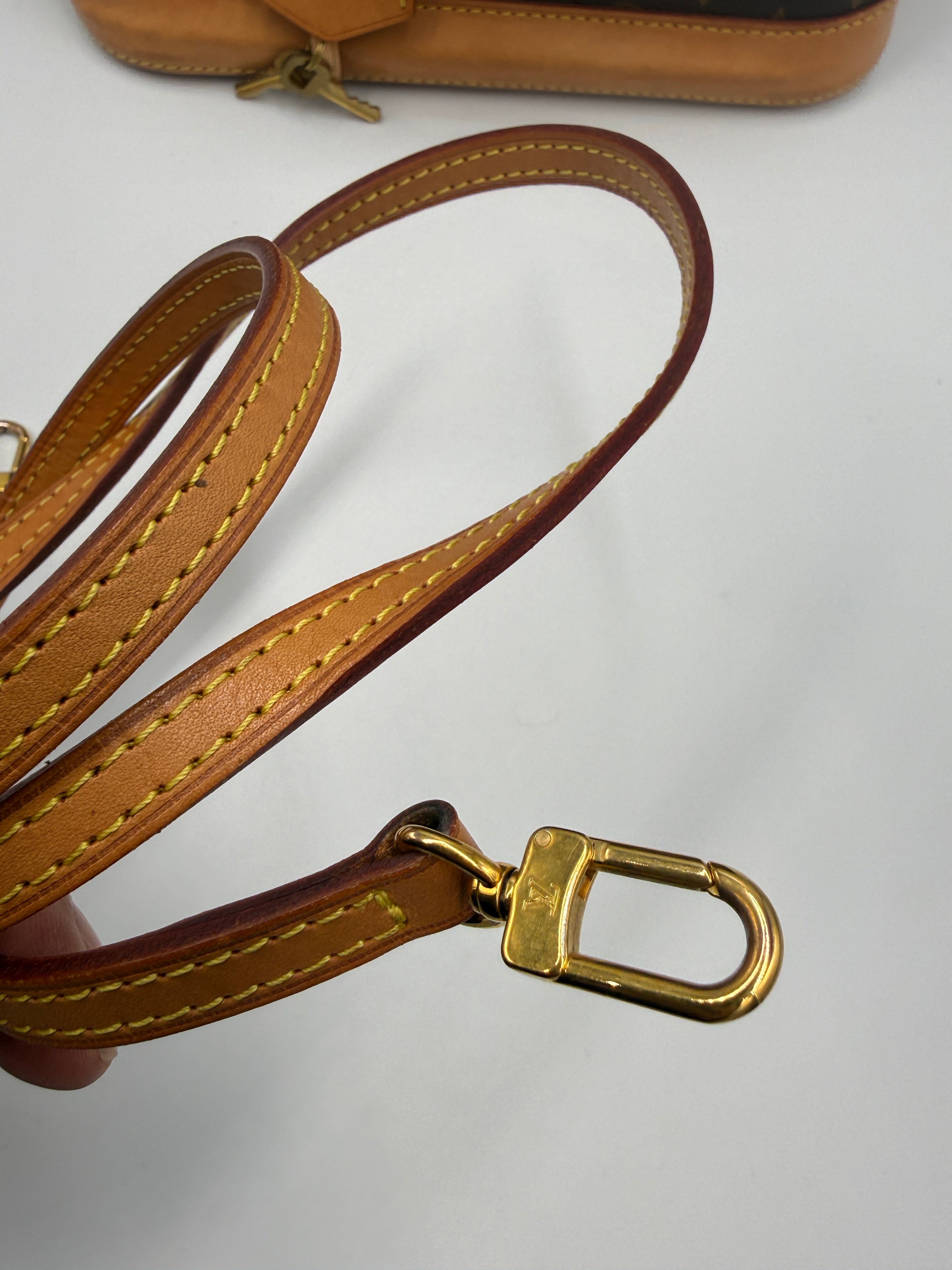 Louis Vuitton Alma BB Monogram Canvas Satchel Bag