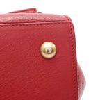 Yves Saint Laurent (YSL) Muse Two Bag in Red Textured Leather