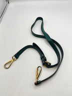 Prada Vitello Shine Teal Green Leather Satchel Bag