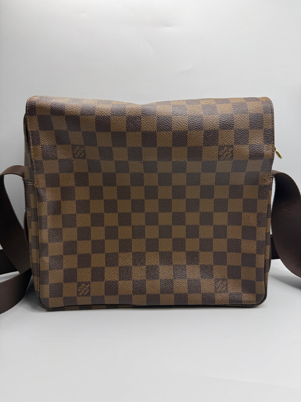Louis Vuitton Naviglio Messenger Bag in Damier Ébène Canvas