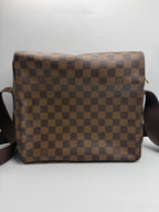 Louis Vuitton Naviglio Messenger Bag in Damier Ébène Canvas