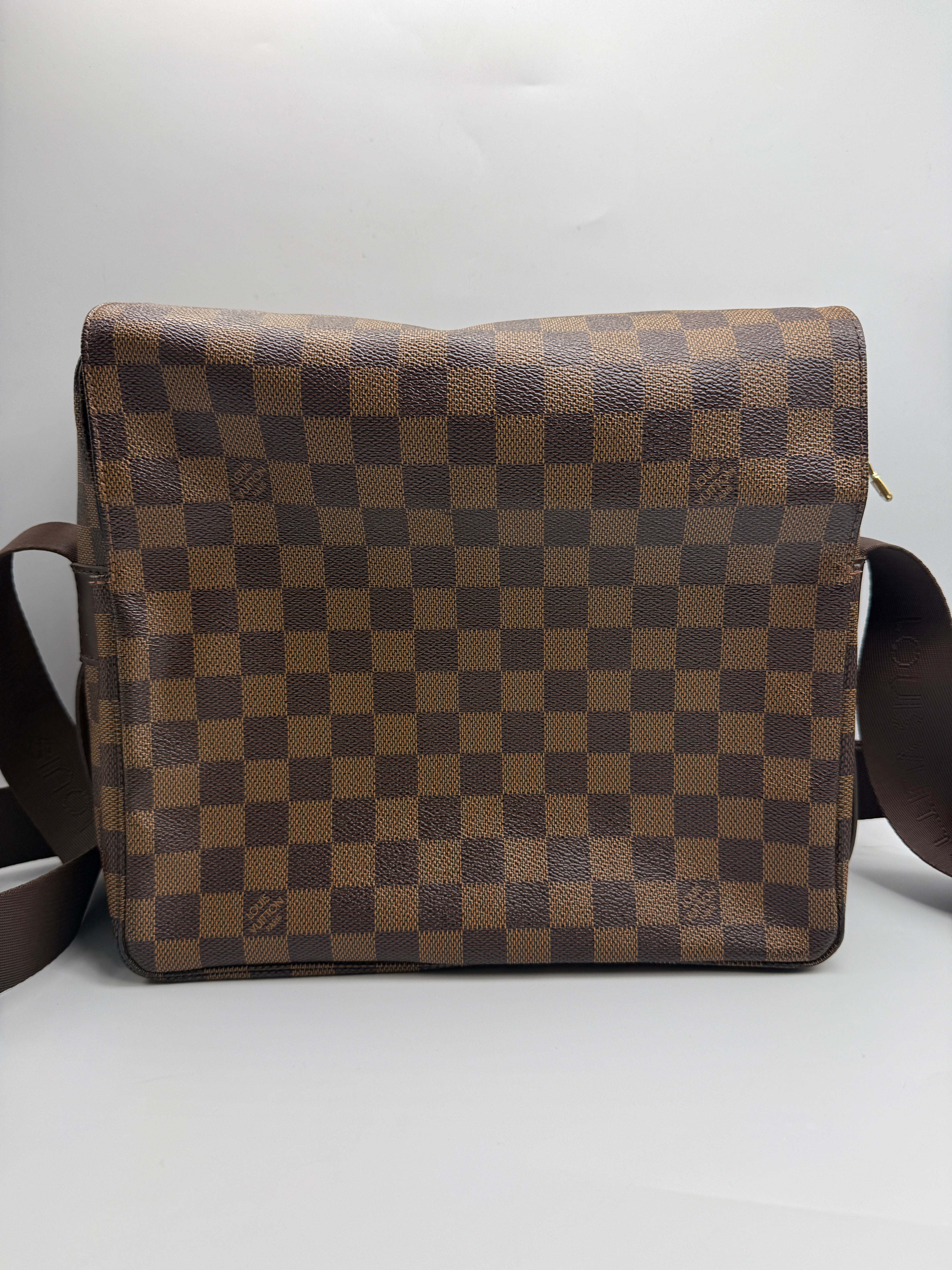 Louis Vuitton Naviglio Messenger Bag in Damier Ébène Canvas