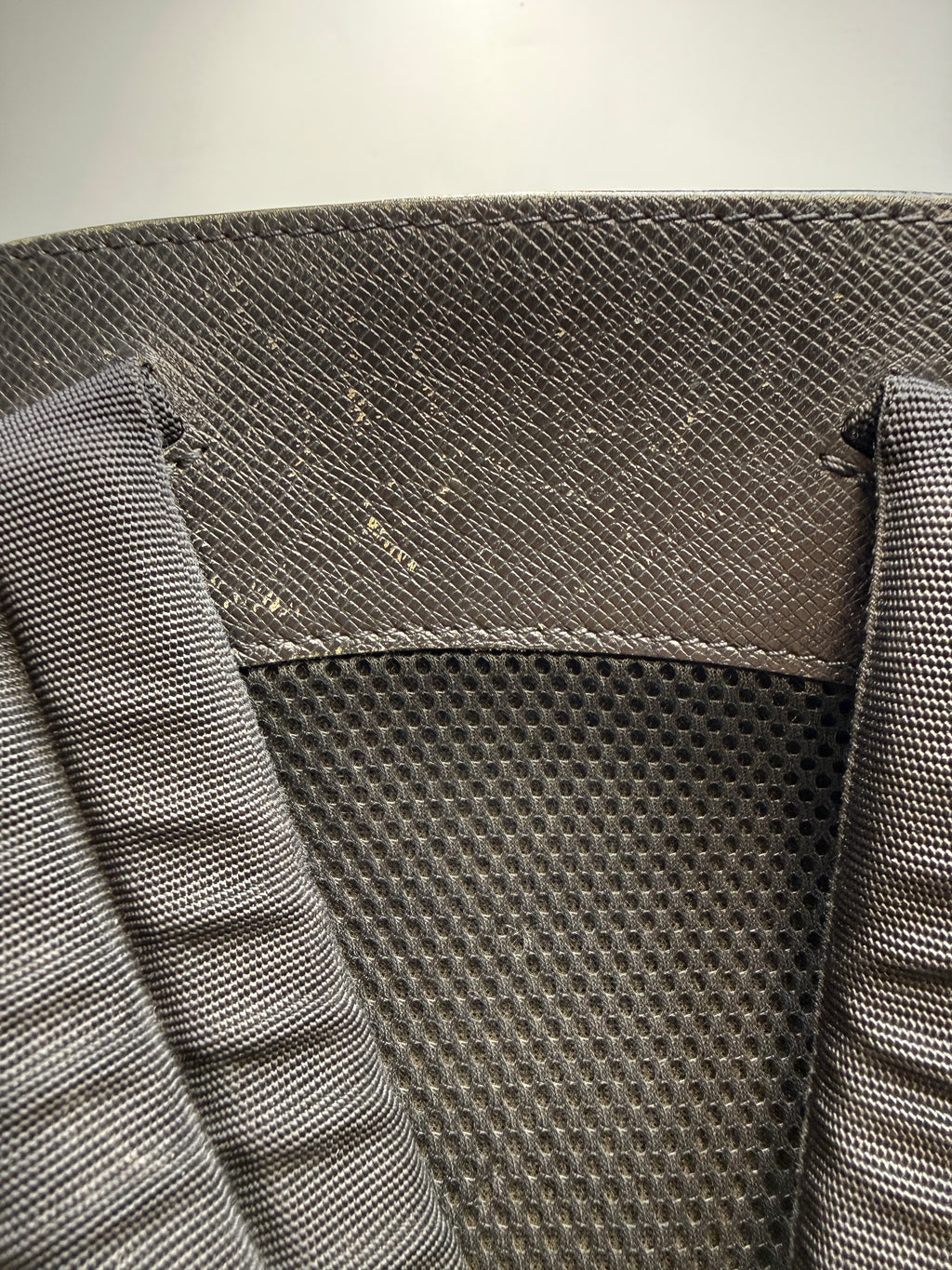 Louis Vuitton Anton Backpack in Ardoise / Noir Taiga Leather