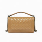 Chanel Beige Leboy Medium Crossbody Bag