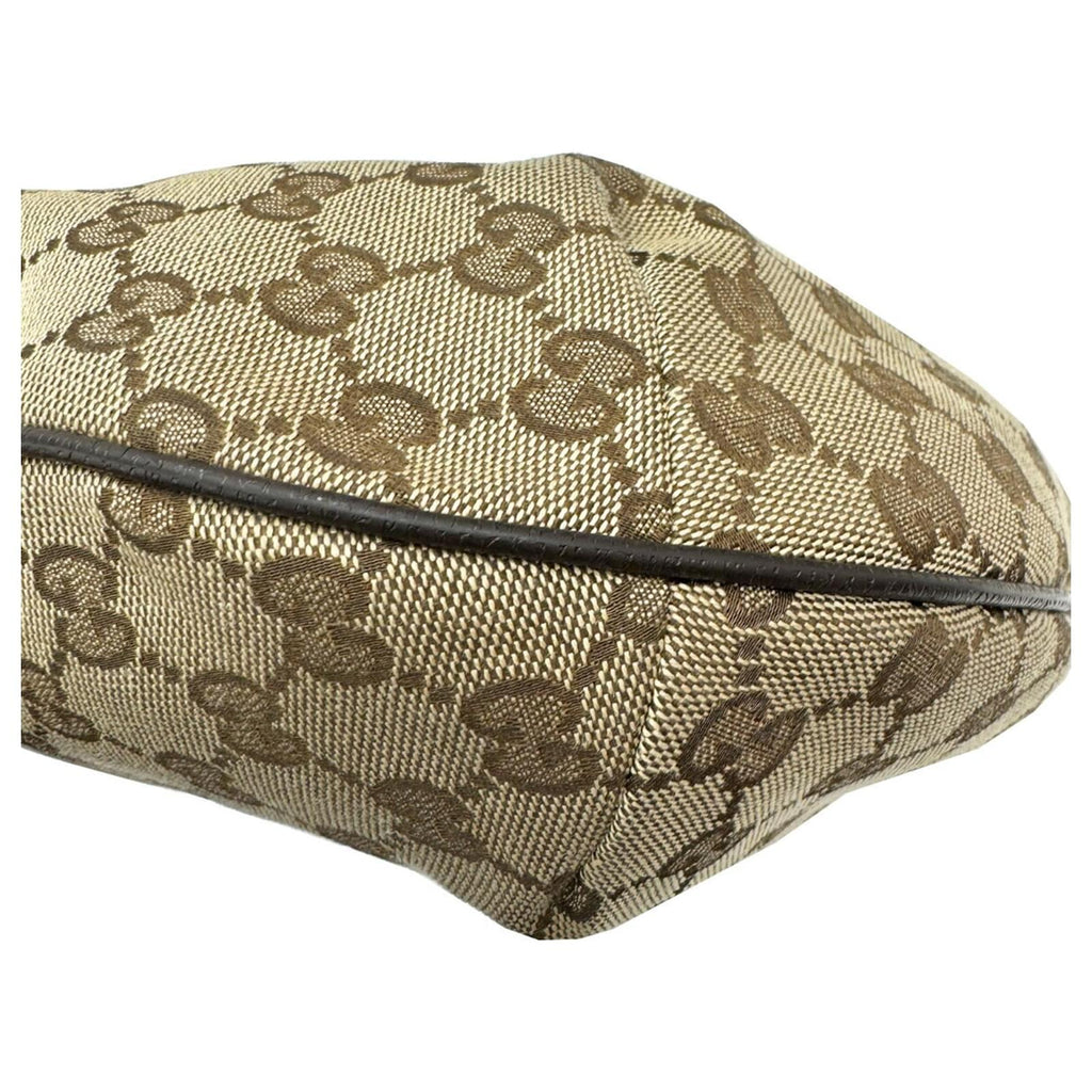 Gucci Leather Sherry Line Half Moon Sling Shoulder Bag
