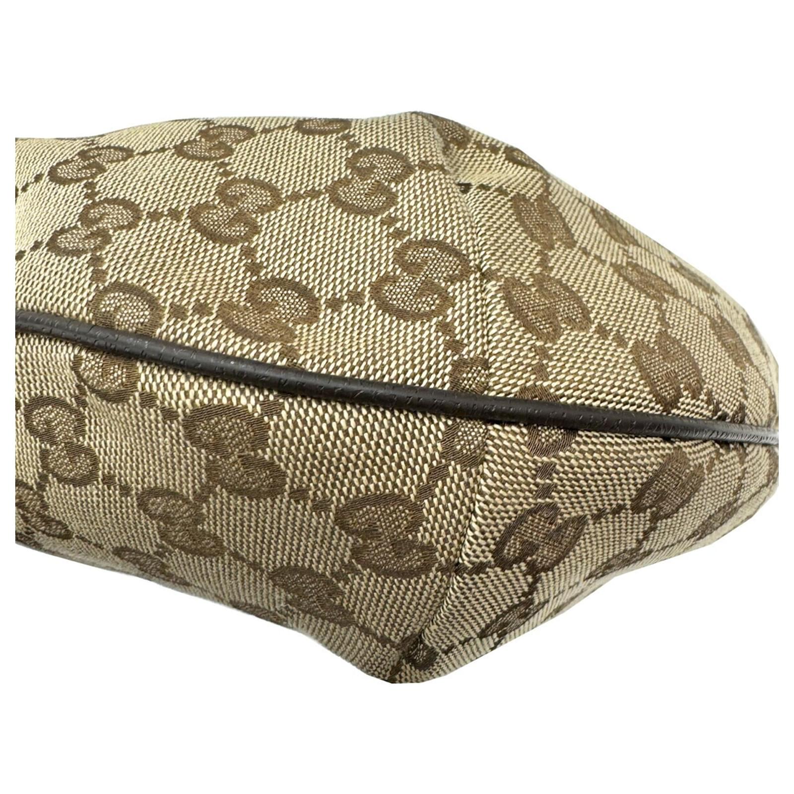Gucci Leather Sherry Line Half Moon Sling Shoulder Bag