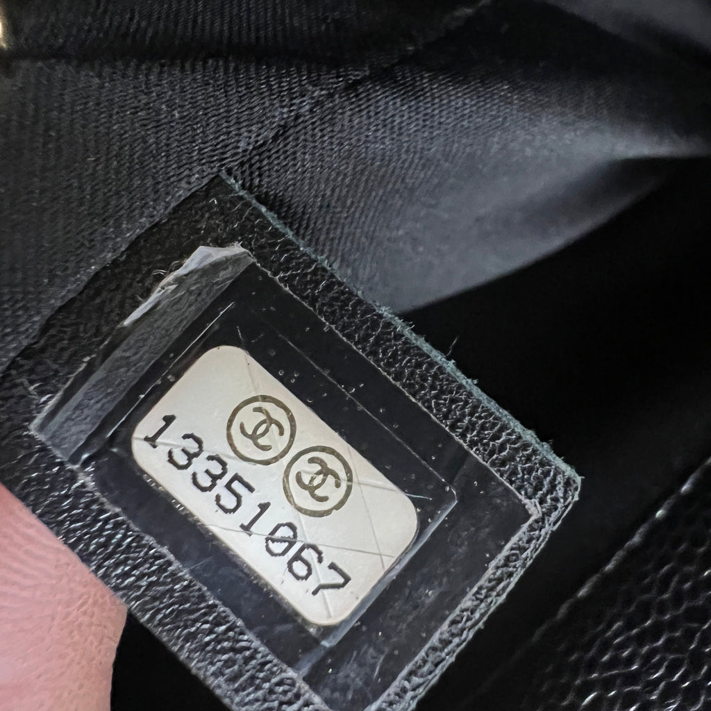 Chanel Grand Shopping Tote (GST) in Black Caviar Leather with Gold Hardware