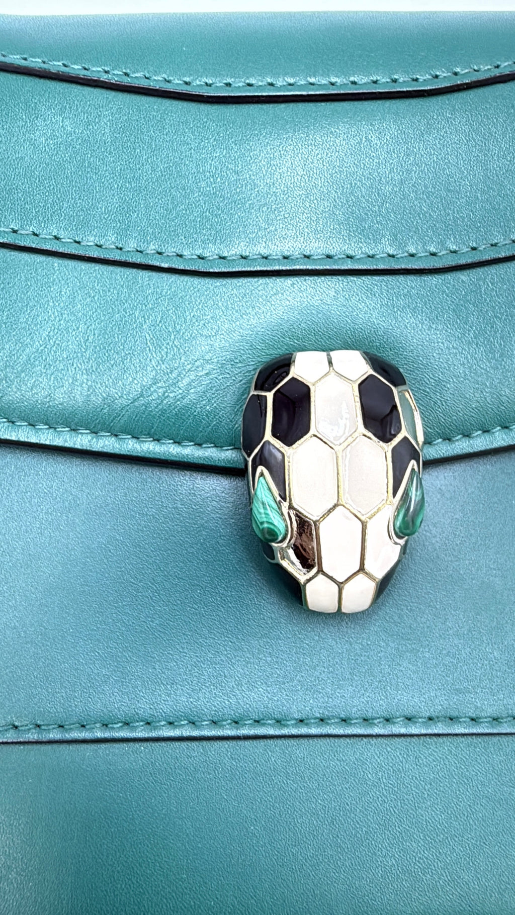 Bvlgari Serpenti Forever Crossbody Bag - Emerald Green Calf Leather