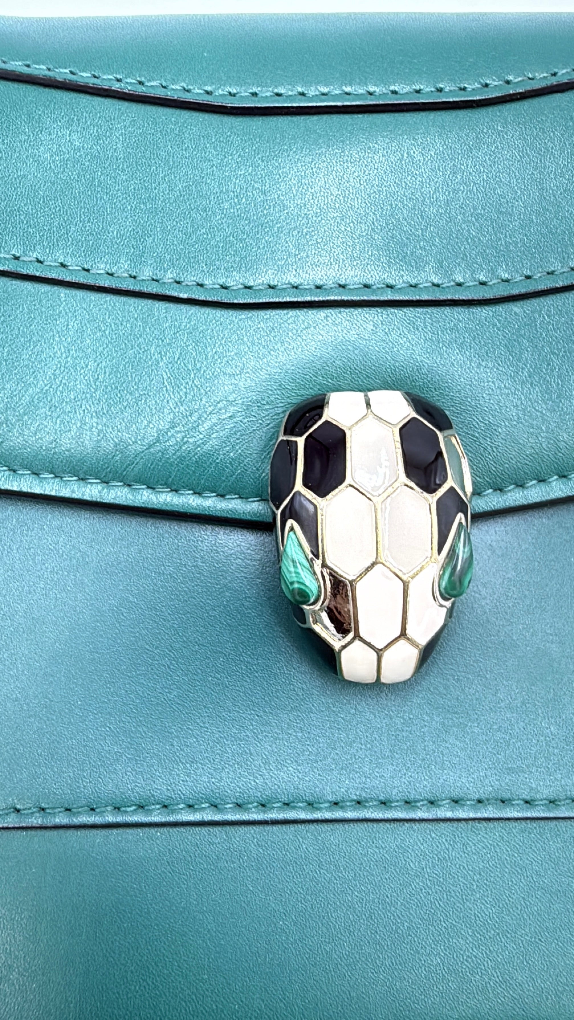 Bvlgari Serpenti Forever Crossbody Bag - Emerald Green Calf Leather