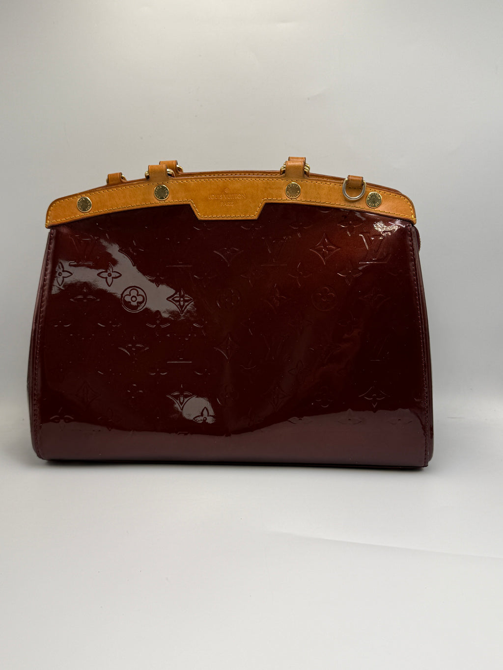Louis Vuitton Brea MM Monogram Vernis Leather Bag – Amarante