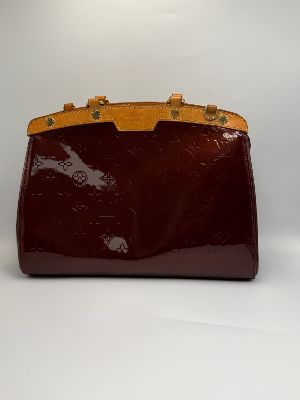 Louis Vuitton Brea MM Monogram Vernis Leather Bag – Amarante