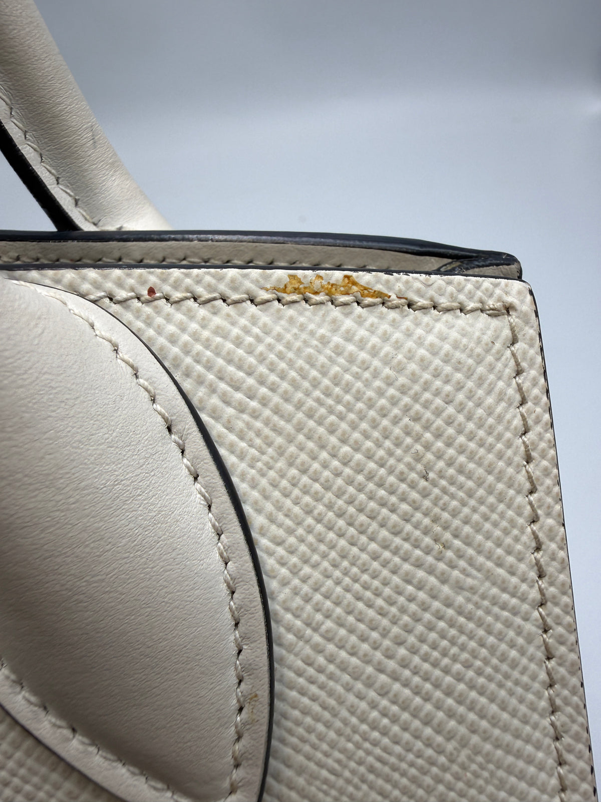 Prada Saffiano Cuir Small Double Bag (Monochrome) in Off-White / Chalk (Talco)
