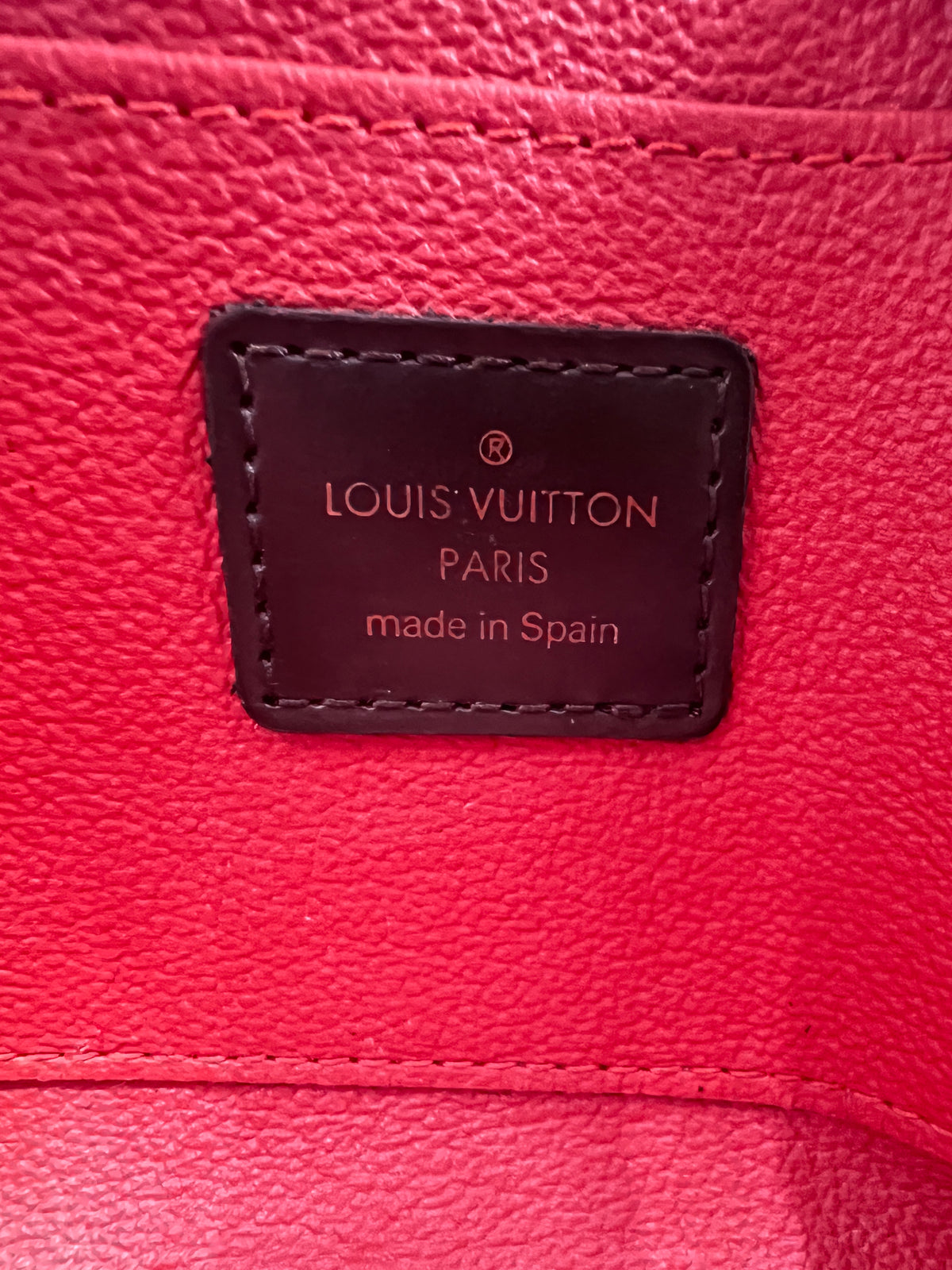 Louis Vuitton Damier Ebene Pochette Cosmetique Small Cosmetic Pouch