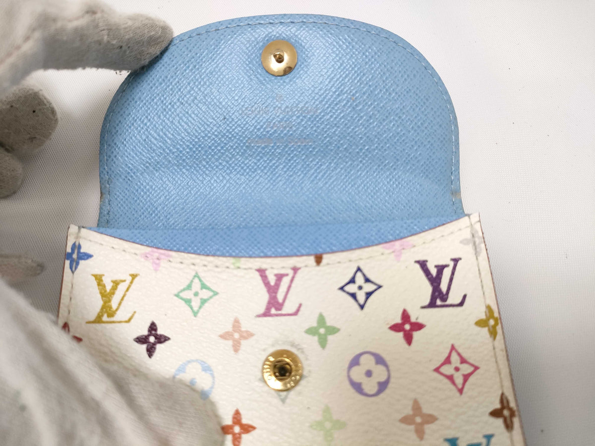 Louis Vuitton White Murakami Canvas Wallet