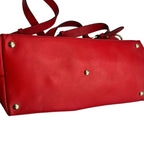 Gucci GG Canvas & Red Leather Heart Charm Shoulder Bag