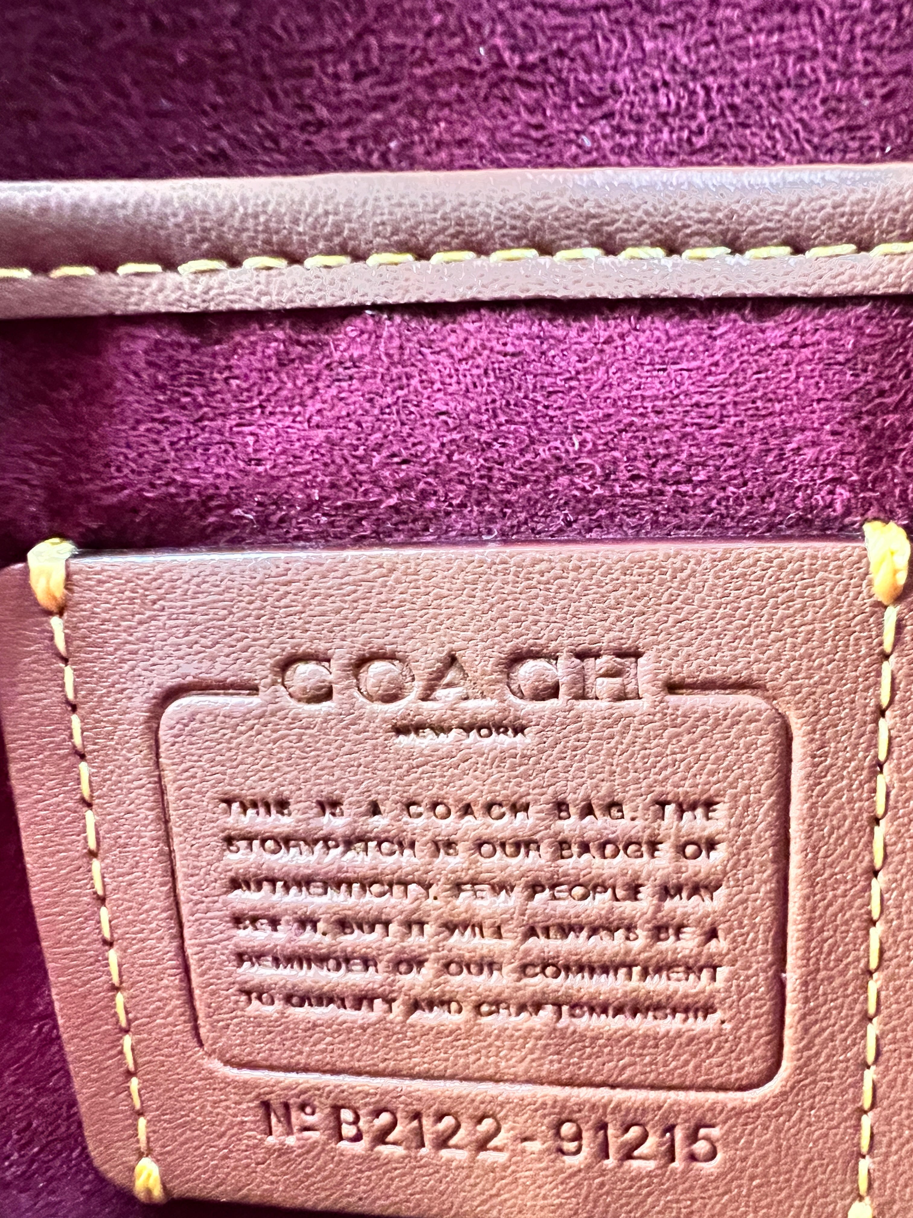 Coach Tabby Shoulder Bag 26 in Brown Polished Pebble Leather