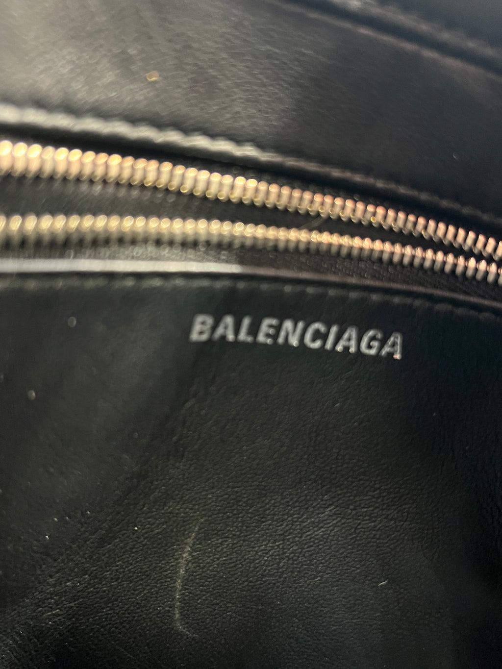 Balenciaga Calfskin S Triangle Duffle Grey Bag