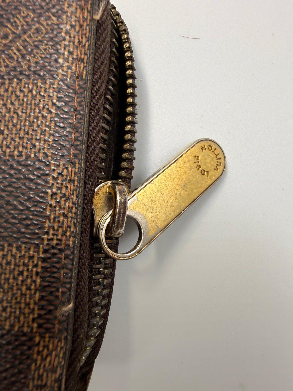 Louis Vuitton Zippy Wallet in Damier Ebene Canvas