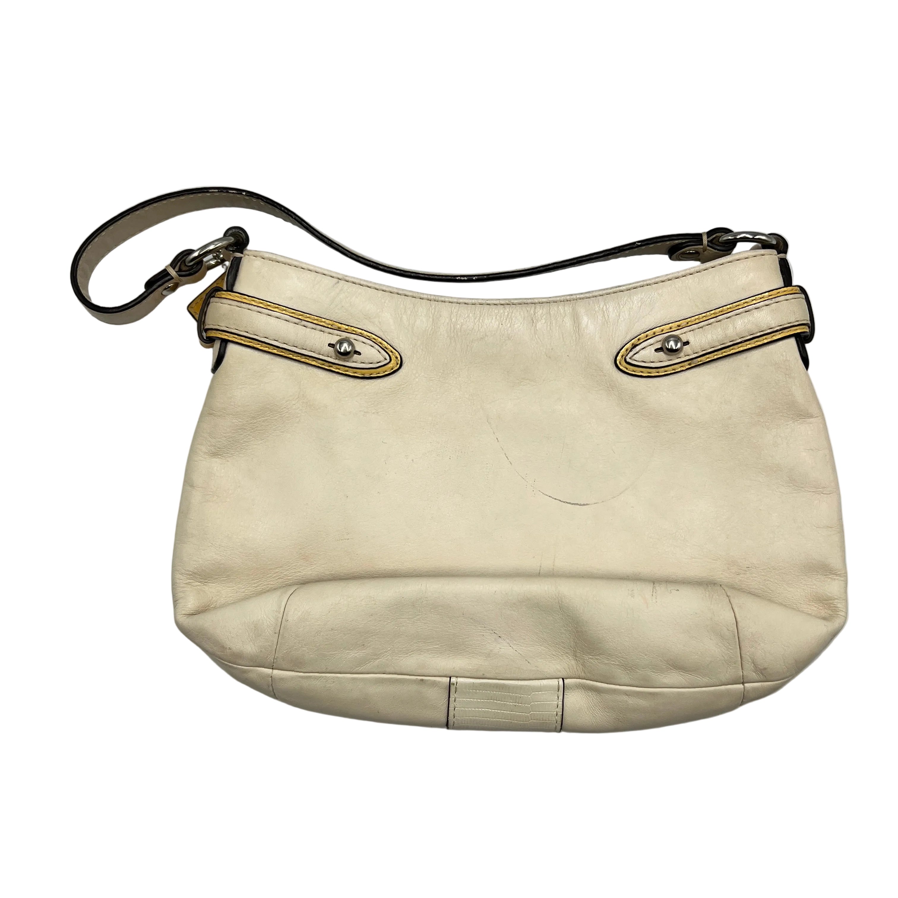 Coach Vintage Madison Small Lizard-Embossed Stripe Leather Bag