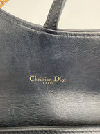 Dior Saddle Pouch / Wallet on Chain in Blue Dior Oblique Jacquard Canvas