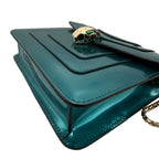 Bvlgari Serpenti Forever Bag in Green Patent Leather