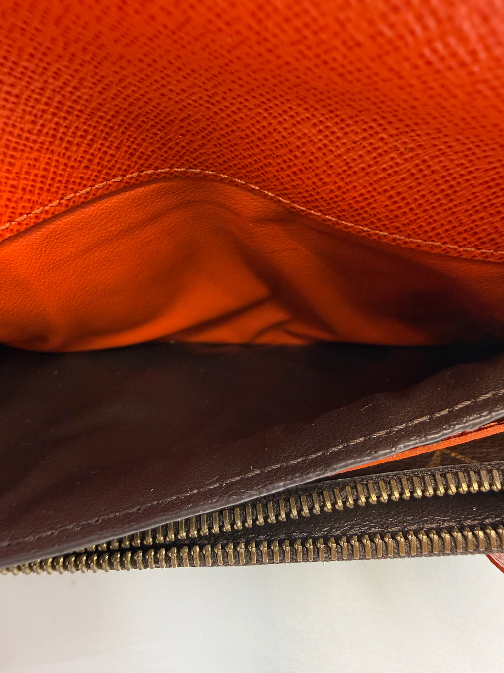 Pre-owned (orange) Louis Vuitton Rose Ballerine Monogram Zippy Wallet - Classic Long Wallet