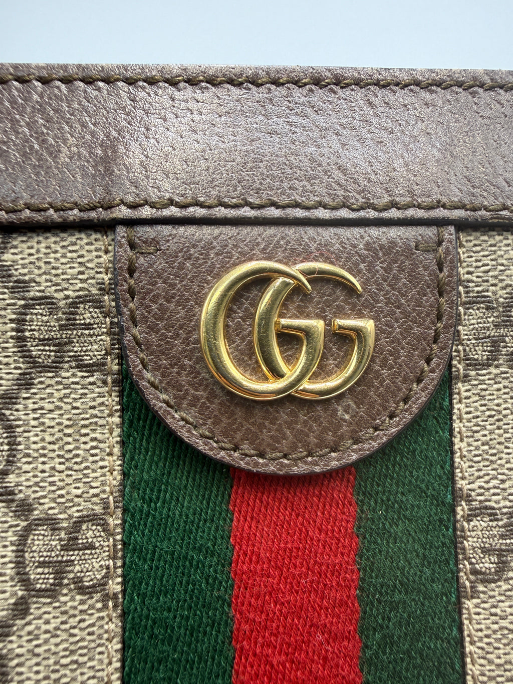 Gucci Ophidia GG Small Chain Shoulder Bag in GG Supreme Canvas