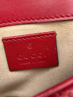 Gucci GG Marmont Super Mini Bag - Red Matelassé Leather