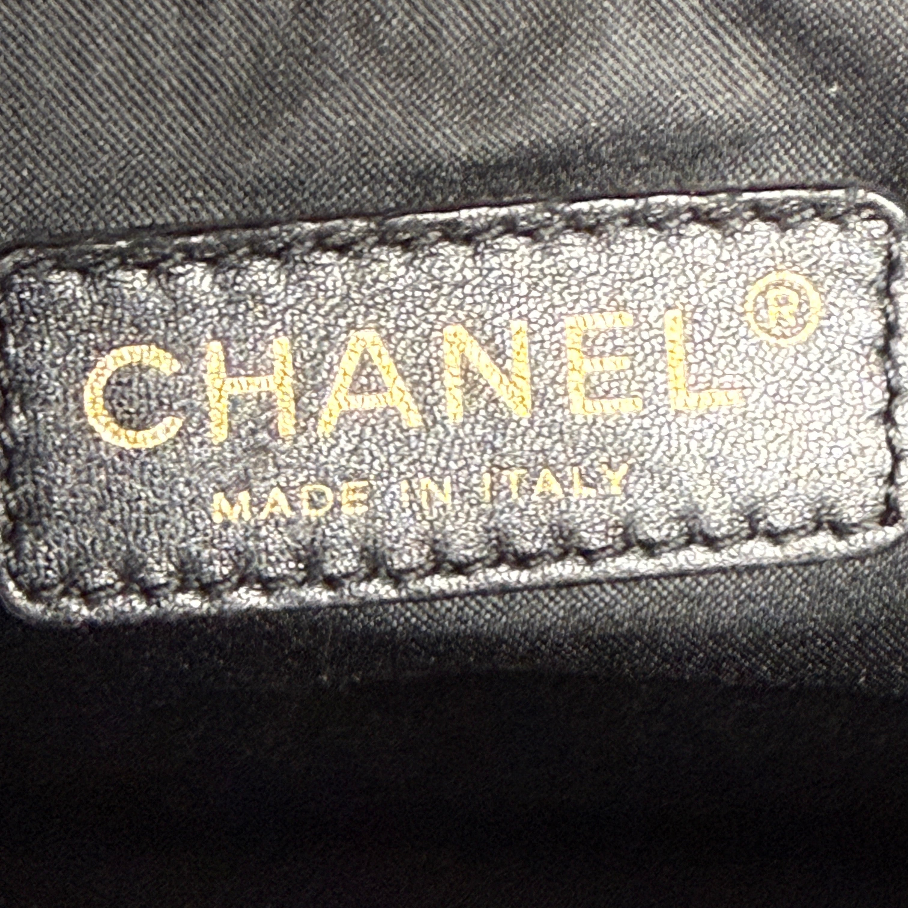 Chanel Grand Shopping Tote (GST) in Black Caviar Leather with Gold Hardware