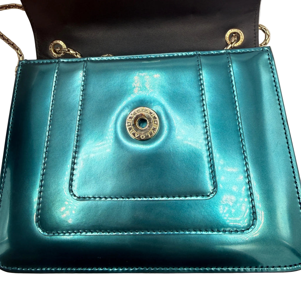 Bvlgari Serpenti Forever Bag in Green Patent Leather