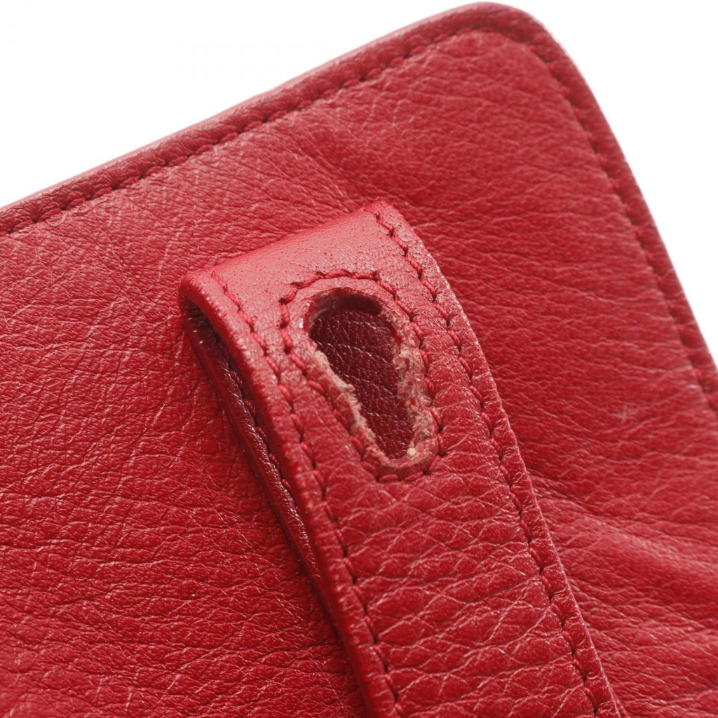 Yves Saint Laurent (YSL) Muse Two Bag in Red Textured Leather