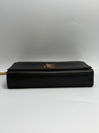 Saint Laurent Medium Kate Shoulder Bag Grain de Poudre Leather – Black & Gold