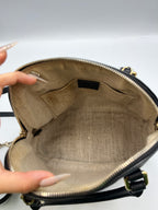 Gucci Guccissima Black Leather Dome Bag
