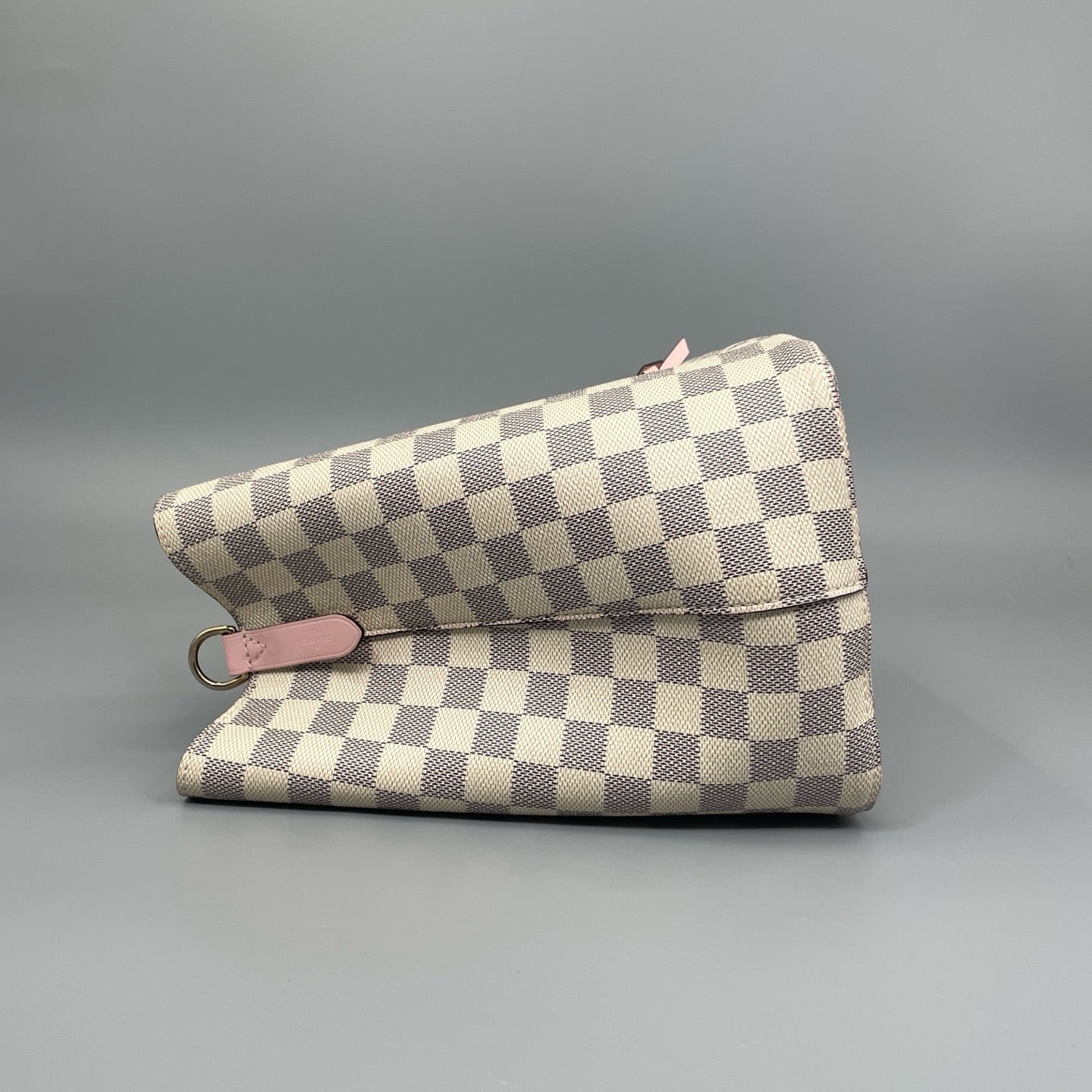 Louis Vuitton NeoNoe MM Damier Azur Bucket Bag with Rose Ballerine Trim