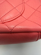 Chanel Small Flap Bag in Coral Pink Lambskin Leather