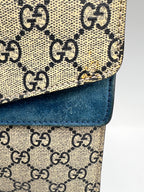 Gucci Dionysus GG Supreme Blooms Medium Shoulder Bag Blue