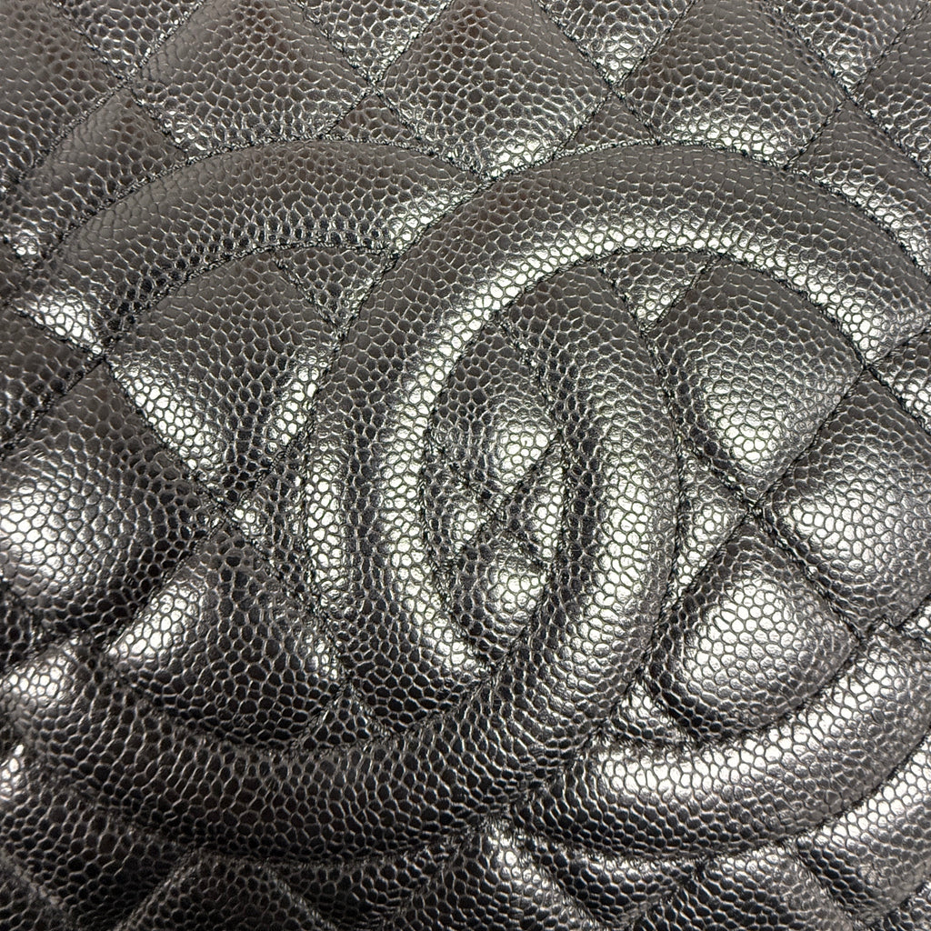 Chanel Grand Shopping Tote (GST) in Black Caviar Leather with Gold Hardware