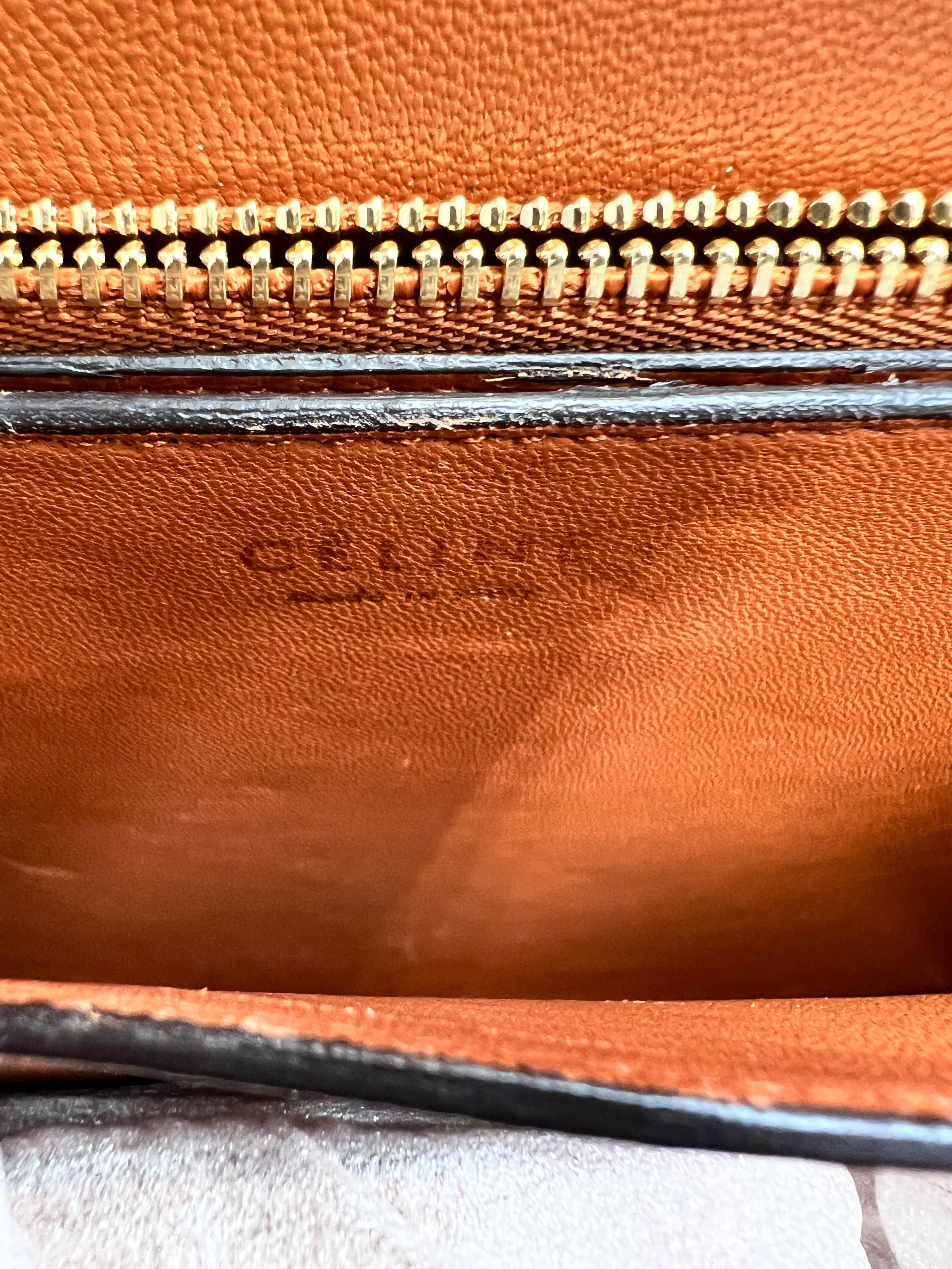 Celine Classic Box Bag in Tan Python Leather with Gold-Tone Hardware