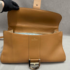 Delvaux Brillant East/West Handbag in Tan Box Calf Leather