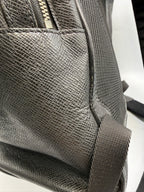 Louis Vuitton Anton Backpack in Ardoise / Noir Taiga Leather
