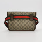 Gucci Neo Vintage GG Supreme Belt Bag – Beige/Ebony Canvas – Pre-owned Authentic Waist Bag