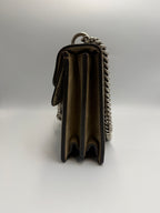 Gucci Dionysus GG Supreme Medium Shoulder Bag Brown