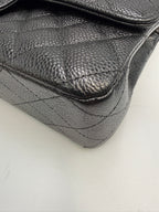 Chanel Small Classic Double Flap Bag Black Caviar Leather Gold Hardware