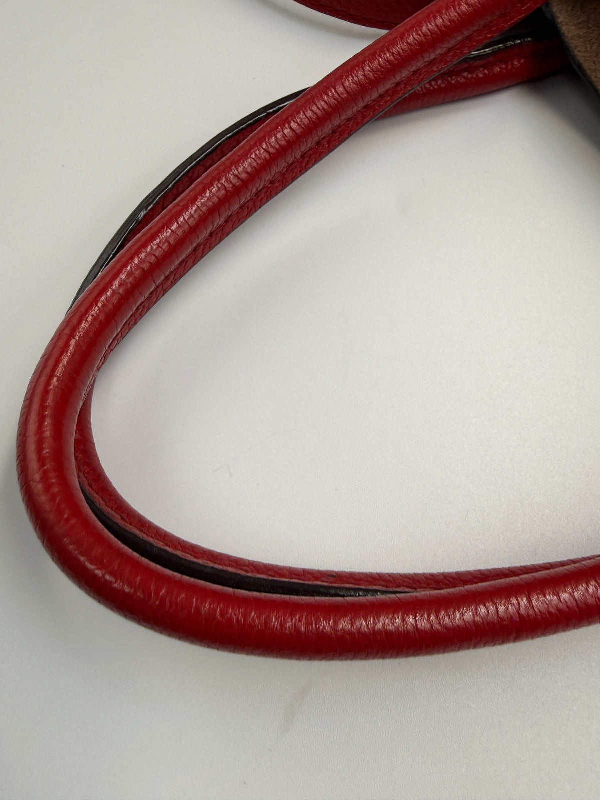 Louis Vuitton Flandrin Bag in Monogram Canvas and Red Calfskin